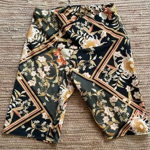 Free People Floral Biker Shorts